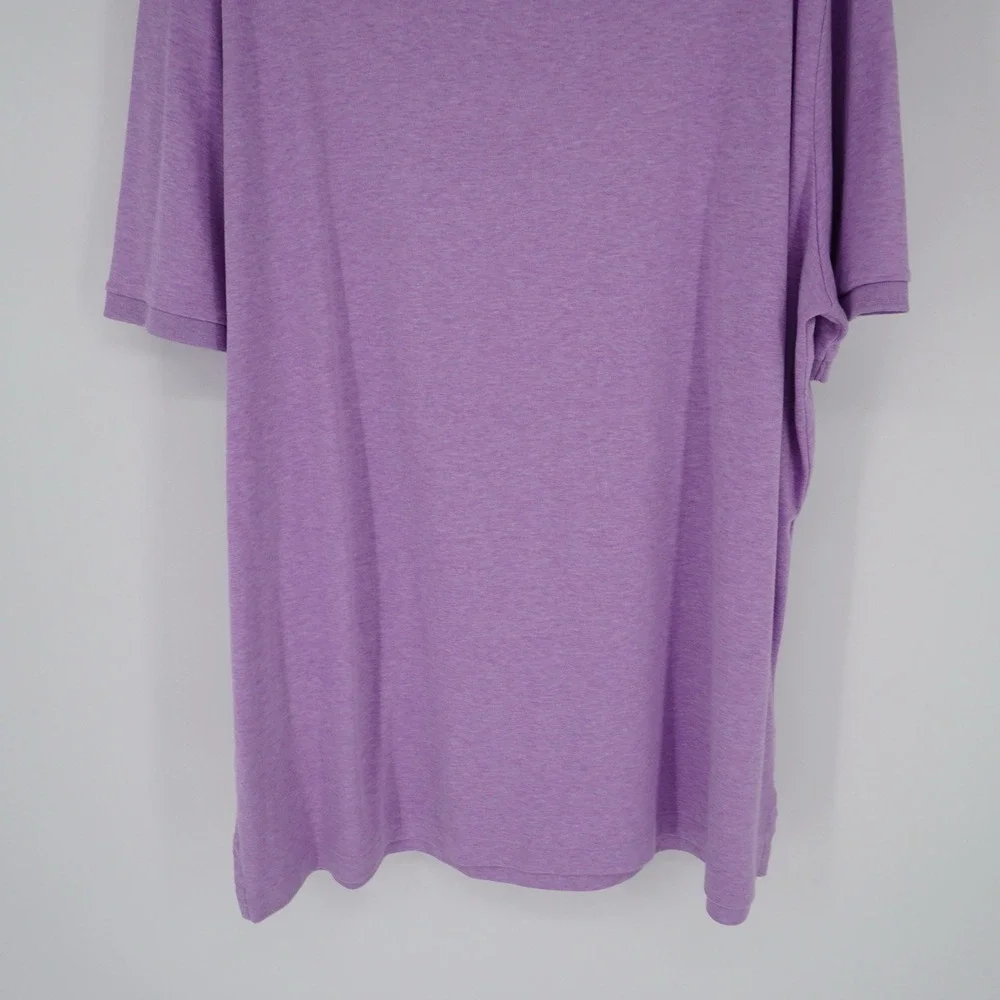Polo Ralph Lauren Polo Shirt Men XXL Lavender Classic Fit Soft Cotton Flesh Pony